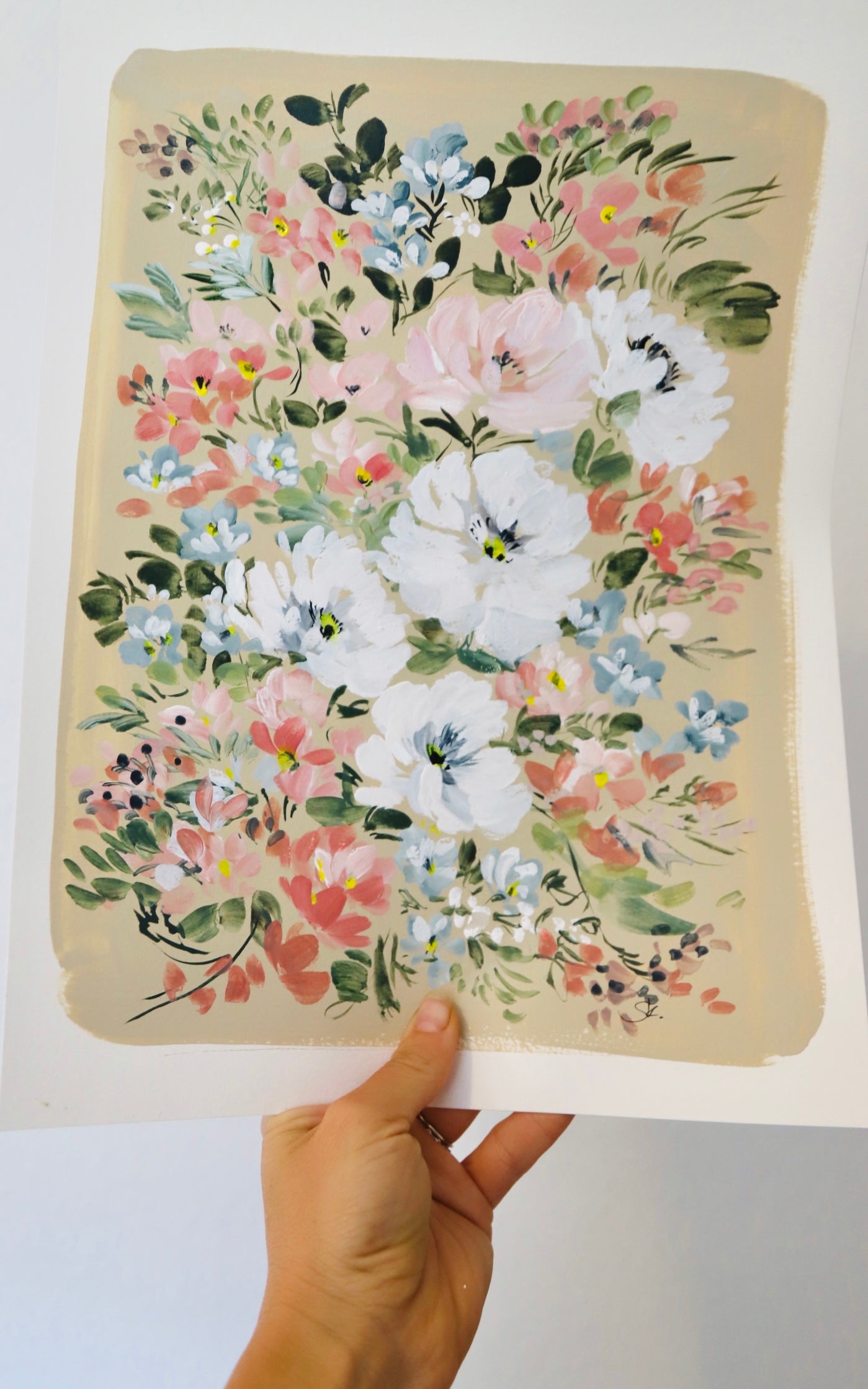 "Spring Floral 11x14in Print"