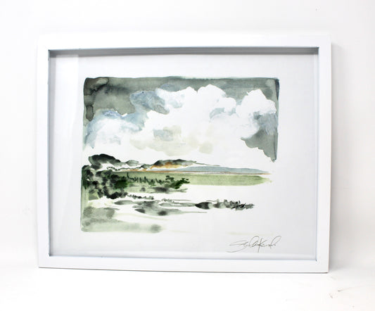Simple Landscape Watercolor- 11x14 Print, Home Decor, Wall Art