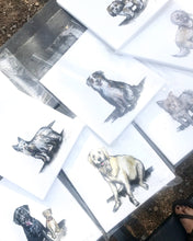 Load image into Gallery viewer, Custom Dog Portrait Painting on 11x14 canvas, Pet Art, Home Decor, Custom Art