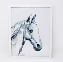Load image into Gallery viewer, Horse Print, Watercolor Horse Painting, 11x14in Simple Horse Print, Nursery, Home Decor, Minimal Art