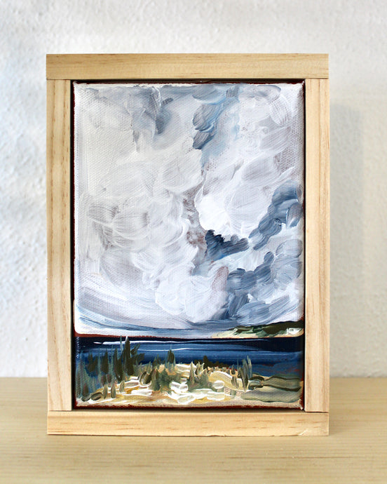 Turner- 5x7 Framed Original Landscape Painting