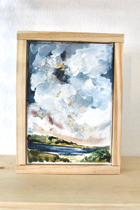 Saylor- 5x7 Framed Original Landscape Painting on Canvas