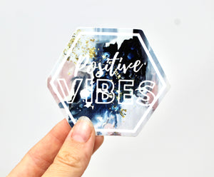 Positive Vibes Weatherproof/Durable Vinyl Sticker Decal