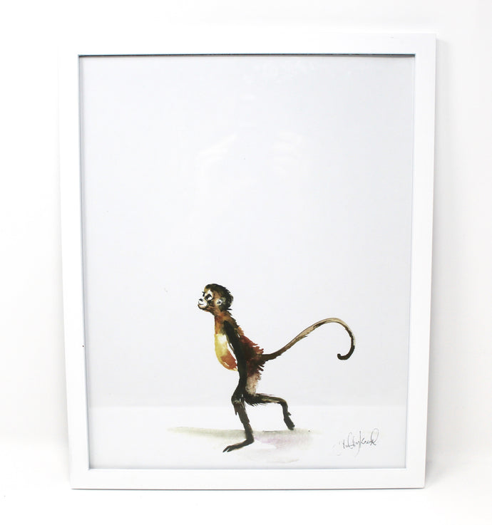 Baby Monkey Animal Print- 11x14, Nursery Art, Baby Home Decor