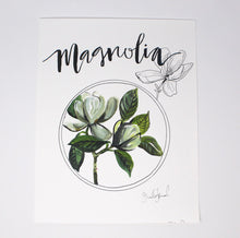 Load image into Gallery viewer, Magnolia Art Print 11x14, Home Decor, Wall Artwork, Simple Design