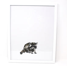 Load image into Gallery viewer, Baby Raccoon Art Print -11x14, Nursery Art, Baby Room Wall Art, Home Decor, Animal Art