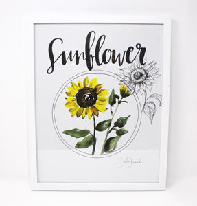 Sunflower Art Print 11x14in! Floral Art, Home Decor, Floral Collection