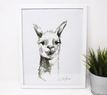 Load image into Gallery viewer, Llama Llama Art Print- 11x14, Animal Art, Home Decor, Farm Art, Wall Art