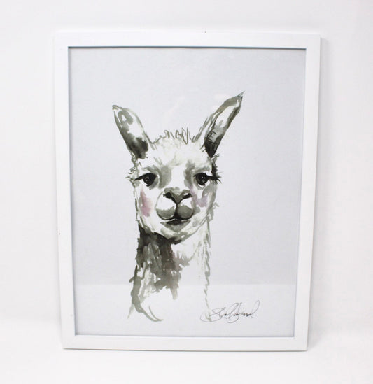 Llama Llama Art Print- 11x14, Animal Art, Home Decor, Farm Art, Wall Art