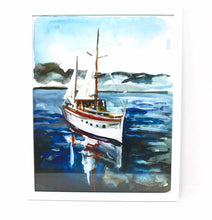 Load image into Gallery viewer, Come Sail Away Art Print- 11x14, Sailboat, Nautical Art, Coastal Artwork, Home Decor, Sailing