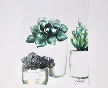 Load image into Gallery viewer, Succulent Art Print (2), Gallery Wall, Home Decor, Simple, Painting 11x14