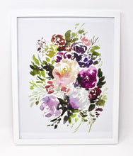 Load image into Gallery viewer, Gardener Floral Art Print, 11x14in, Floral Artwork, Home Decor, Flower Art