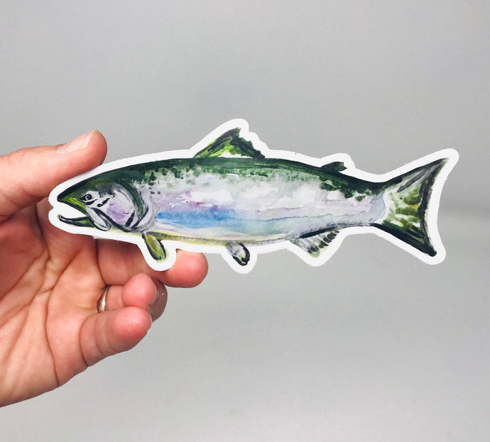 Fish Sticker/Decal (2.5inx3.5in) Weather Resistant, Durable Vinyl Sticker- Free Shipping!
