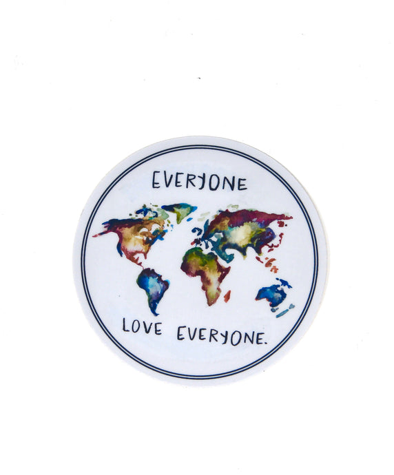 Everyone Love Everyone Sticker/Decal, Weather Resistant, Durable, Vinyl Sticker,